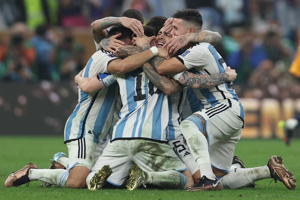 Argentina sagrou-se Tricampeã do mundo, ao vencer a França por 4 a 2 - Foto: Adrian Dennis | AFP