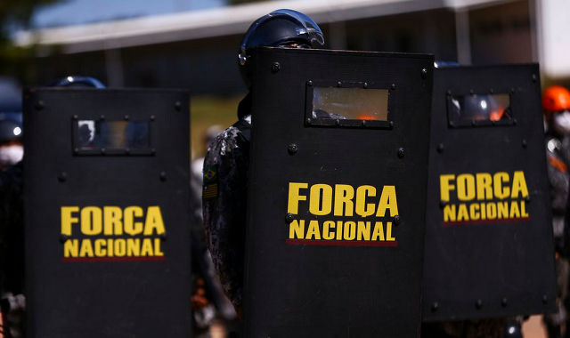 A utilização da Força Nacional nesse contexto ganhou o nome de 'Operação Posse Presidencial 2023' (Foto: Marcelo Camargo/Agência Brasil)