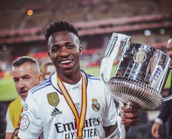 ador brasileiro Vini Jr., atacante do Real Madrid (Foto: Divulgação/Real Madrid)