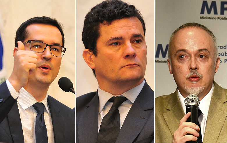 O Desembargador Thompson Flores Lenz solicitando à Força Tarefa a redação das súmulas, provavelmente as que aumentaram as penas de Lula. Foto: Divulgação