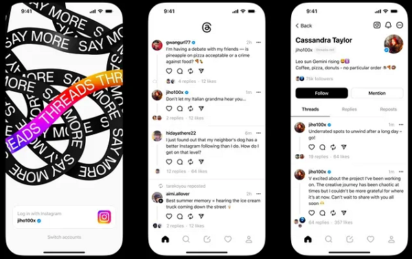 O app é a arma de Mark Zuckerberg que volta com o objetivo de rivalizar com o Twitter de Elon Musk (Foto: Divulgação)