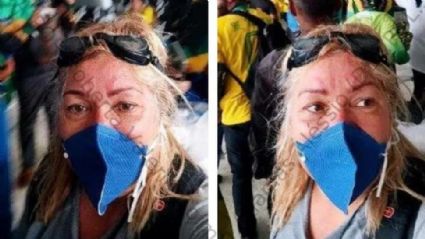 Defensora 'da família e dos bons costumes', Jussara Sakamotoentrou no radar das autoridades por supostamente operar esquema criminoso envolvendo CNHs, mas apreensão de aparelho mostrou tratar-se de uma extremista do 8/1 - Reprodução