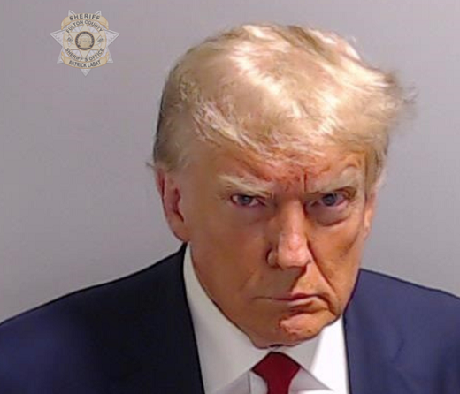 Donald Trump tira a primeira foto como réu na Geórgia (Foto: Reprodução)