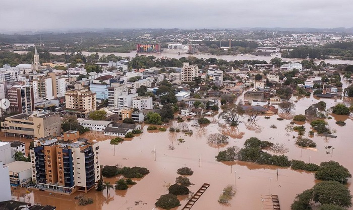 Na quinta-feira (7), as chuvas continuarão na metade sul do estado gaúcho, com condições para transtornos devido aos elevados volumes de chuva. A tendência é de que, na sexta, as instabilidades avancem sobre as demais regiões do estado com chuvas pontualmente fortes. Foto: Marcelo Caumors - Instagram
