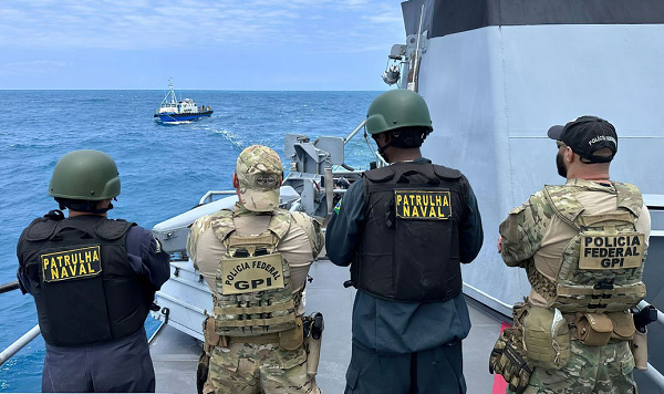A ação faz parte da Operação 'Ágata Nordeste', que combate os crimes transfronteiriços e ambientais (Foto: Agência Marinha de Notícias)