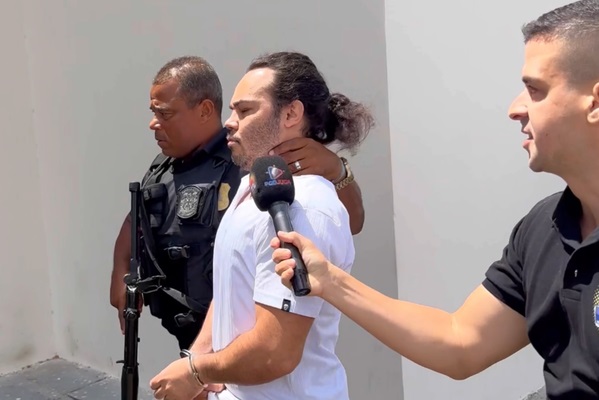 Ederlan Santos Mariano está preso desde a madrugada de sábado (28), quatro dias após o desaparecimento da cantora gospel - Reprodução: Alô Juca