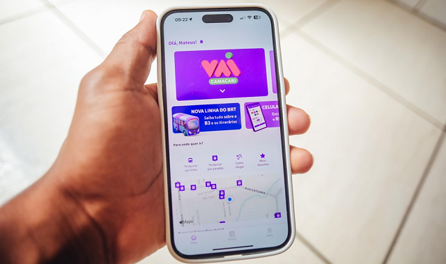 App KIM, que está disponível nas lojas virtuais 'App Store', para quem tem no aparelho celular o sistema operacional iOS, e o 'Google Play', para quem usa Android (Foto: Matheus Caratt)
