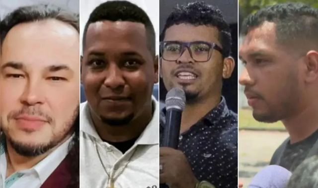 Ederlan, Zadoque, Gideão e Victor são investigados pelo crime (Foto: Reprodução)
