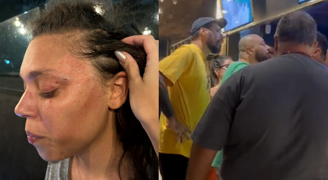 Vítima contou que foi agredida ao sair do banheiro feminino (Foto: Reprodução)