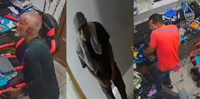 Os homens também teriam invadido outras duas lojas da região (Foto: Divulgação Leitor/BNews)