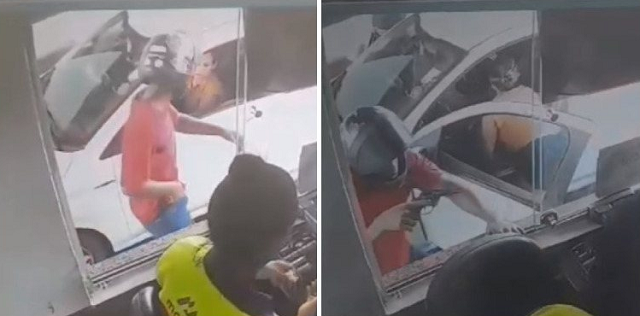 Dupla levou carro de motorista e dinheiro do caixa do pedágio (Foto: Reprodução)