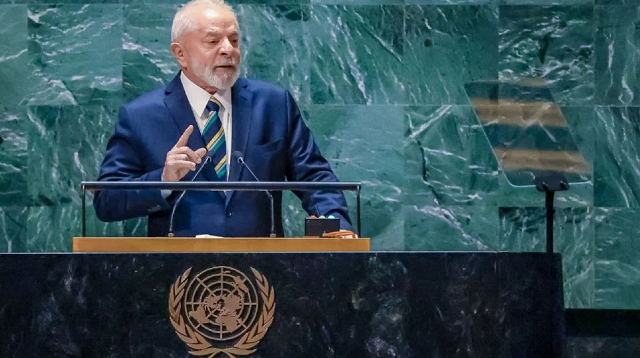 Lula na abertura do Debate Geral da 78º Sessão da Assembleia Geral das Nações Unidas ONU (Foto: Ricardo Stuckert/PR)