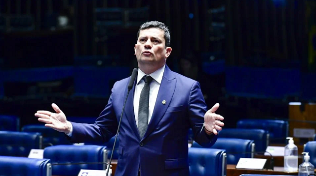 Sergio Moro no Senado (Foto: Waldemir Barreto/Agência Senado)