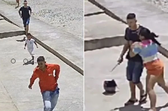 Imagens flagraram crime (Foto: Reprodução)