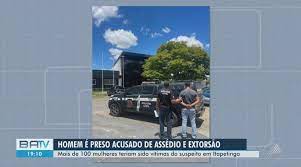 Suspeito utilizava um perfil falso para assediar as mulheres. Ele foi preso durante ação da Operação Átria, na segunda (11). Foto: Divulgação
