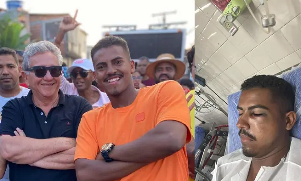 Pré-candidato a prefeito de Camaçari, Luiz Caetano, repudiou a agressão sofrida por Israel Amoedo (Foto: Reprodução)