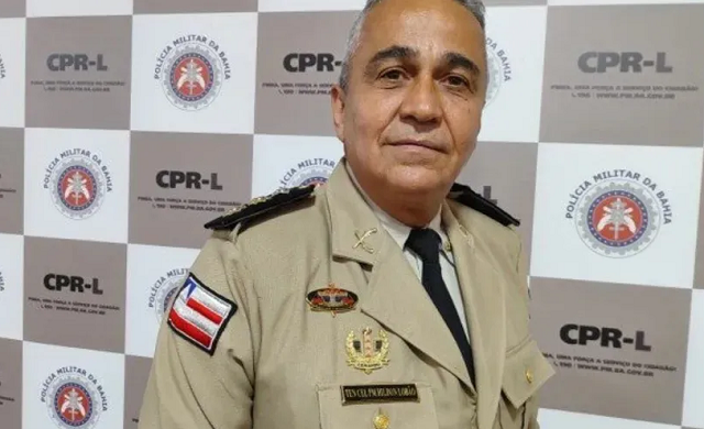 Hildon Lobão ocupava o cargo de chefe do Departamento de Polícia Comunitária e Direitos Humanos da Polícia Militar da Bahia (Foto: Reprodução/Acorda Cidade)