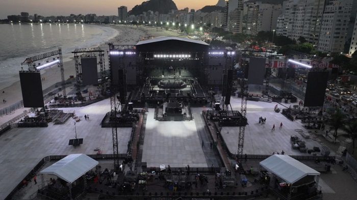 Palco onde Madona fará sua apresentação - Foto: Wagner Meier/Getty Images