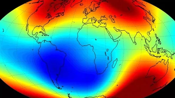 Anomalia magnética (Foto: Reprodução/Nasa)
