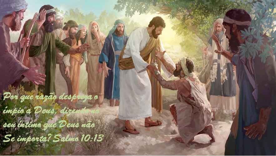 '(...)Por que razão despreza o ímpio a Deus, dizendo no seu íntimo que Deus não Se importa?' (Salmo 10:13) - Foto: Ilustração