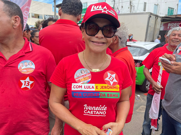 Ivoneide Caetano destacou que as pesquisas de intenção de voto, tanto as científicas quanto o sentimento das ruas, indicam uma vitória de Luiz Caetano nas urnas (Foto: Divulgação)