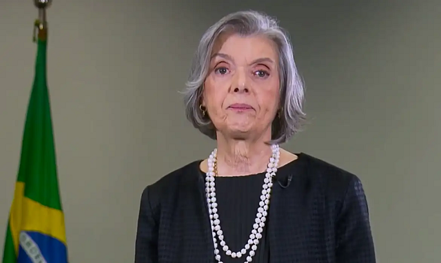 Presidente do Tribunal Superior Eleitoral (TSE), Cármen Lúcia em rede Nacional (Foto Reprodução)