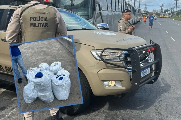Polícia Militar da Bahia realizou uma operação que resultou na interceptação de um esquema de compra de votos vinculado à campanha de Flávio Matos (União Brasil) (Foto: Reprodução)