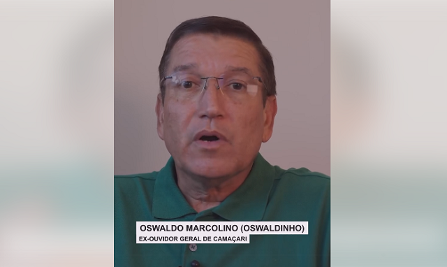 Ex-ouvidor geral de Camaçari, Oswaldo Marcolino (Foto: Print/Vídeo)