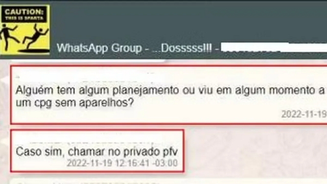 Trecho da conversa obtida pela Polícia Federal (Foto: Reprodução)