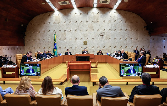 Plenário do STF durante sessão de julgamento (Foto: Rosinei Coutinho)