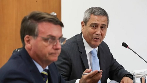 Jair Bolsonaro e Walter Braga Netto. Créditos: Marcos Corrêa/PR