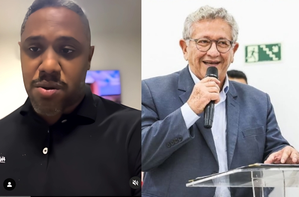 Vereador Jamessom (União Brasil) acusa o prefeito eleito Luiz Caetano (PT) de nomear 'um caminhão de forasteiros' para o primeiro escalão da gestão municipal (Foto: Montagem)