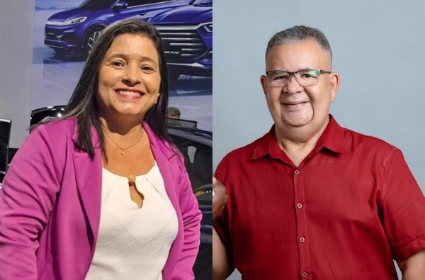 Os petistas primeiro e segundo suplentes, Téo Ribeiro e Neidiha Muniz, respectivamente - Fotomontagem CFF/Divulgação