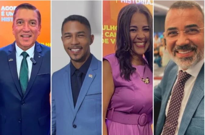 Osvaldinho Marcolino, Kaique Ara, Elci Freitas e Junior Borges - Fotomontagem: CFF/Divulgação