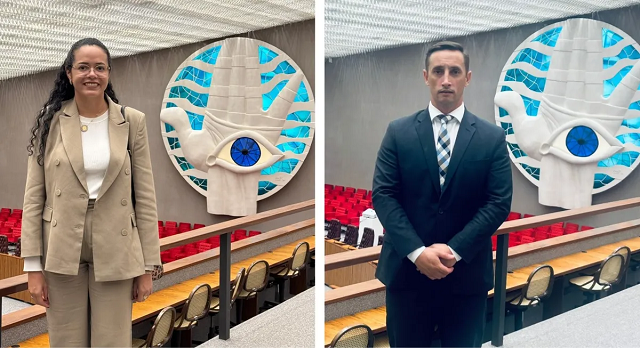 Juíza Monique Gomes e o juiz Felipe Remonato (Foto: Divulgação)