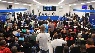 Publico compareceu em massa- Créditos: Câmara de Vereadores