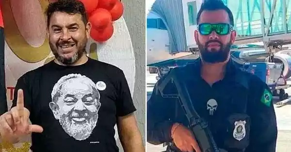 Jorge Guaranho matou o petista em sua plena festa de aniversário de 50 anos, só por causa da temática da festa, a legenda petista - Divulgação