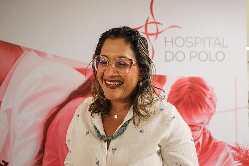 A secretária de Saúde de Camaçari, Rosangela Almeida. Foto: Patrick Abreu