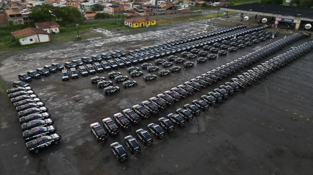 265 novas viaturas foram entregues para fortalecer o trabalho da Polícia Civil (Foto: Divulgação/Governo do Estado)