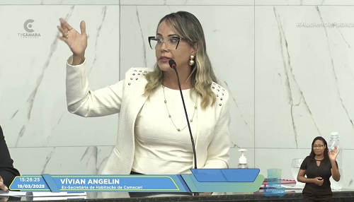 A ex- secretária de Habitação, Vívian Angelim - Foto: Câmara