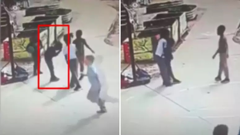 O momento foi registrado por uma câmera de segurança. Caso aconteceu na Carolina do Norte, nos Estados Unidos. Foto: Reprodução/Youtube/WRAL News