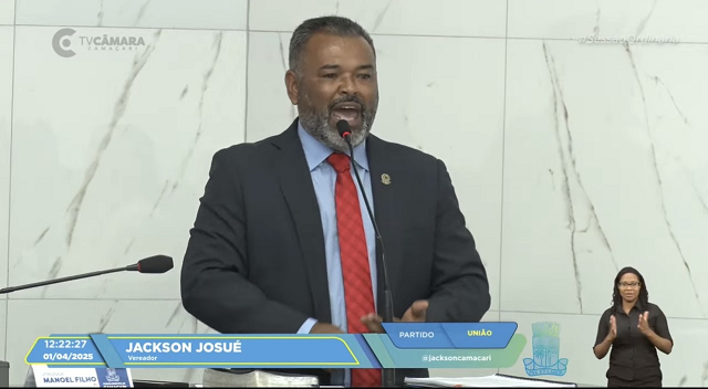 Vereador Jackson Josué (Foto: Print/Redação)