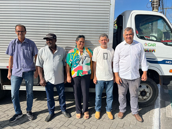 A doação do veículo busca fortalecer a produção e a comercialização dos produtos da agricultura familiar (Foto: Divulgação)