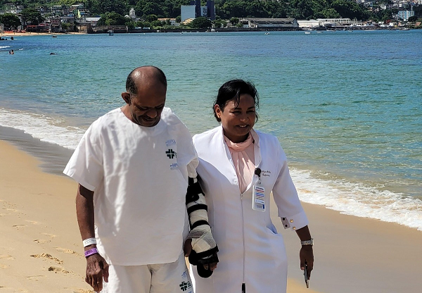 Edilson Cruz, de 56 anos, tinhao desejo de reencontrar o mar (Foto: Ascom/HPCL)