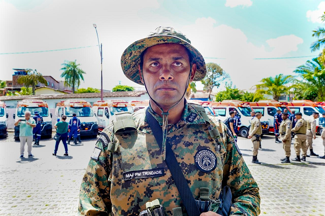 Major PM Trindade, da CIPE/POLO (Foto: Patrick Abreu)