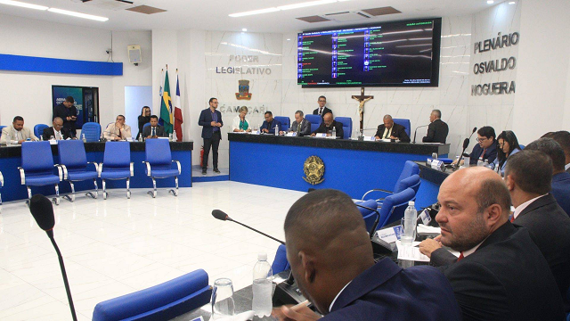 Câmara de Vereadores de Camaçari realizou sua 8ª Sessão Ordinária nesta terça-feira 1º de abril (Foto: Divulgação)