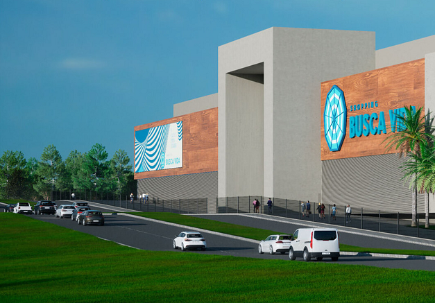 Projeto do novo shopping contará com três pavimentos e mais de 80 lojas e quiosques, além de um estacionamento coberto com 600 vagas (Foto: Reprodução)