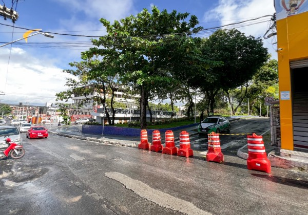 Interdição está sendo acompanhada pela Superintendência de Trânsito e Transporte Público (STT), responsável pela fiscalização da ação (Foto: Divulgação)
