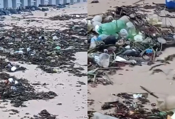 Impacto das chuvas no litoral norte baiano (Foto: Associação de Pescadores de Busca Vida)