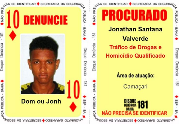 Jonathan Santana Valverde, conhecido como 'Jon', 'Dom' ou 'Avila' (Foto: Divulgação)